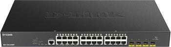 D-Link DGS-1250-28XMP Smart switch 24x Gb PoE+, 4x 1G/10G SFP+, 370W