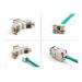 Delock Modul Keystone ze zásuvkového konektoru RJ45 na LSA Cat.6A, beznástrojový, černá, sada 10 kusů