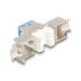 Delock Modul Keystone ze zásuvkového konektoru RJ45 na LSA Cat.6A, beznástrojový, modrý, sada 10 kusů