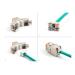 Delock Modul Keystone ze zásuvkového konektoru RJ45 na LSA Cat.6A, beznástrojový, oranžová, sada 10 kusů