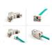 Delock Modul Keystone ze zásuvkového konektoru RJ45 na LSA Cat.6A, beznástrojový, šedá, sada 10 kusů