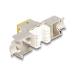 Delock Modul Keystone ze zásuvkového konektoru RJ45 na LSA Cat.6A, beznástrojový, žlutá, sada 10 kusů