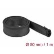 Delock Opletené opláštení se zipovým uzáverem, 1 m x 50 mm, cerné