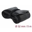 Delock Pletené opláštění na suchý zip 5 m x 32 mm, černé