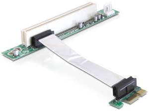 Delock Riser card PCI Express x1 > PCI 32Bit 5 V, kabel 9cm
