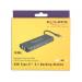 Delock USB Type-C™ 3.1 dokovací stanice HDMI 4K 30 Hz, Gigabit LAN a funkce USB PD