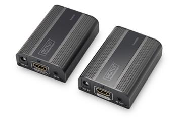 DIGITUS 4K HDMI 2.0 Extender Set, UHD 4K * 2K @ 60 Hz 30/60 m přes síťový kabel (kat. 6, 6a, 7),