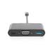 DIGITUS Adaptér USB typu C Multiport na VGA 1x VGA, 1x USB-C (PD), 1x USB 3.0, černý
