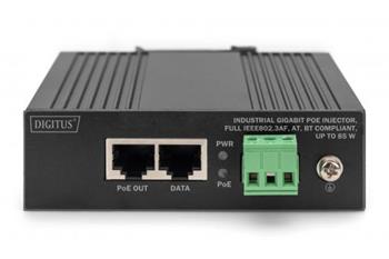 DIGITUS Industrial Gigabit PoE Injector FullIEEE802.3af,at,bt Compliant, up to 85 W