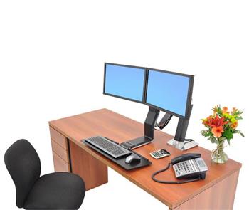 ERGOTRON WorkFit-S, Dual Sit-Stand Works