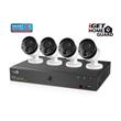 iGET HOMEGUARD HGNVK85304 - systém s PoE napájením, 8-kanálové NVR + 4x HGNVK930CAM FullHD kamera