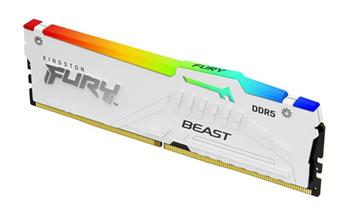 KINGSTON 32GB 6400MT/s DDR5 CL32 DIMM FURY Beast White RGB XMP