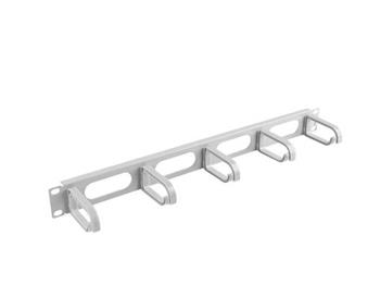 LANBERG 19" CABLE MANAGEMENT PANEL 5 RINGS - TYPE B 1U GREY
