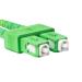 LANBERG optický patch cord SM LC/UPC-SC/APC duplex 0.5m LSZH G657A1 průměr 3mm žlutá