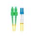 LANBERG optický patch cord SM LC/UPC-SC/APC duplex 2m LSZH G657A1 průměr 3mm žlutá
