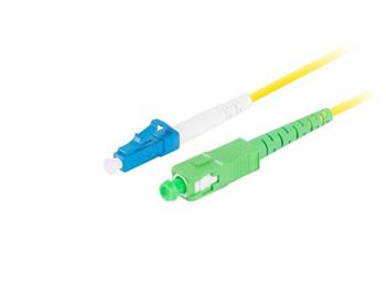LANBERG optický patch cord SM LC/UPC-SC/APC simplex 5m LSZH G657A1 průměr 3mm, barva žlutá