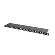 LANBERG PATCH PANEL 24 PORTŮ 0,5U 19" CAT.6 FTP STÍNĚNÝ ČERNÝ