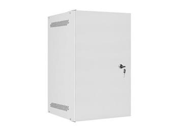 LANBERG RACKOVÁ SKŘÍŇ 10" PRO MONTÁŽ NA STĚNU 9U/280X310 PRO VLASTNÍ MONTÁŽ S KOVOVÝMI DVEŘMI ŠEDÁ (PLOCHÉ BALENÍ)