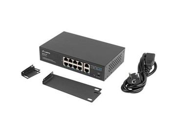LANBERG SWITCH 8X 100MB POE+/2X 1GB UNMANAGED RACK 10"/19" GIGABIT ETHERNET 120W