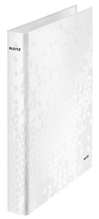 LEITZ Kroužkový pořadač WOW, A4+, 2DR/25mm, perleťová bílá