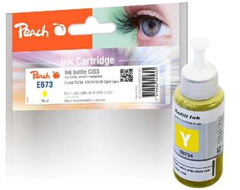 PEACH kompatibilní cartridge Epson CISS T6734 yellow, 70ml