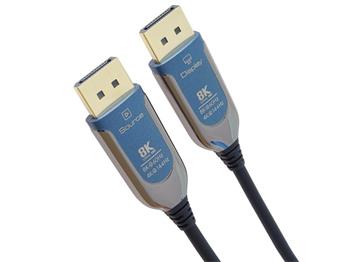 PremiumCord 8K Optický DisplayPort 1.4 přípojný kabel M/M, zlacené konekt. 10m