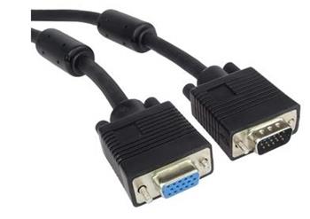 PremiumCord Kabel prodlužovací HQ(Coax) 2x ferrit, SVGA, DDC2, 3xCoax+8žil, 5m