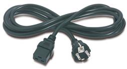 PremiumCord Kabel síťový k počítači 230V 16A 3m IEC 320 C19 konektor
