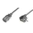 PremiumCord napájecí kabel 240V, délka 5m CEE7 pravoúhlý/IEC C13