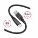 SWISSTEN DATOVÝ KABEL SOFT SILICONE USB / USB-C 0,4 M ČERNÝ