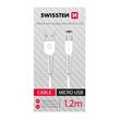 SWISSTEN DATOVÝ KABEL USB/MICRO USB BÍLÝ 1,2M (SAMOPRODAVAČ)