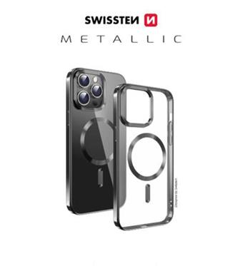 SWISSTEN POUZDRO CLEAR JELLY MagStick METALLIC PRO SAMSUNG S931B GALAXY S25 5G ČERNÉ