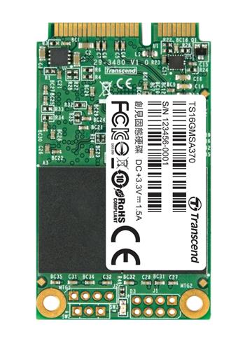 TRANSCEND MSA370 16GB SSD disk mSATA, SATA III (MLC)