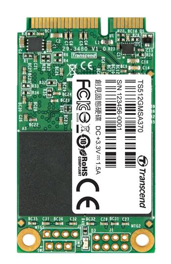 TRANSCEND MSA370 512GB SSD disk mSATA, SATA III (MLC)