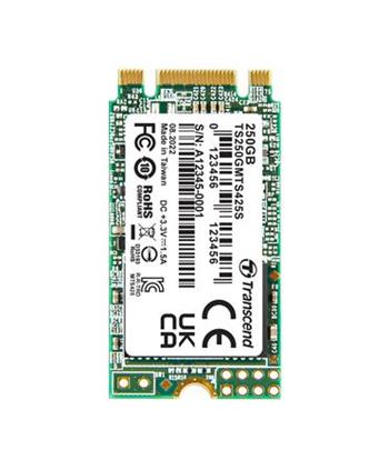 TRANSCEND MTS425S 250GB SSD disk M.2 2242, SATA III 6Gb/s (3D TLC), 500MB/s R, 3